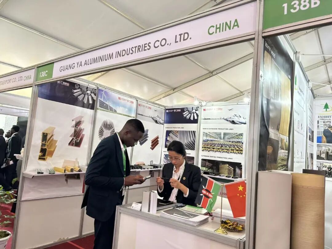 Memperkukuh Pasaran Afrika Timur: Guangya Aluminum Mempamerkan Produk di Pameran Pembinaan dan Bangunan Antarabangsa Kenya
